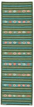 208. Barbro Nilsson, A CARPET, "Krusbär", tapestry weave, ca 243,5 x 75 cm, signed AB MMF BN.