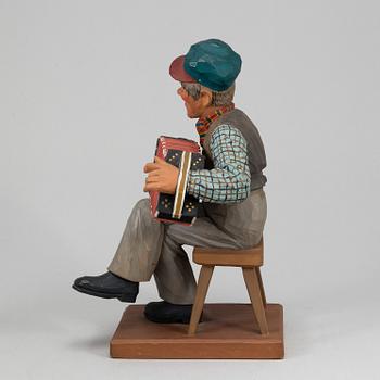 HERMAN ROSELL, skulptur i trä, signerad och daterad 1940.