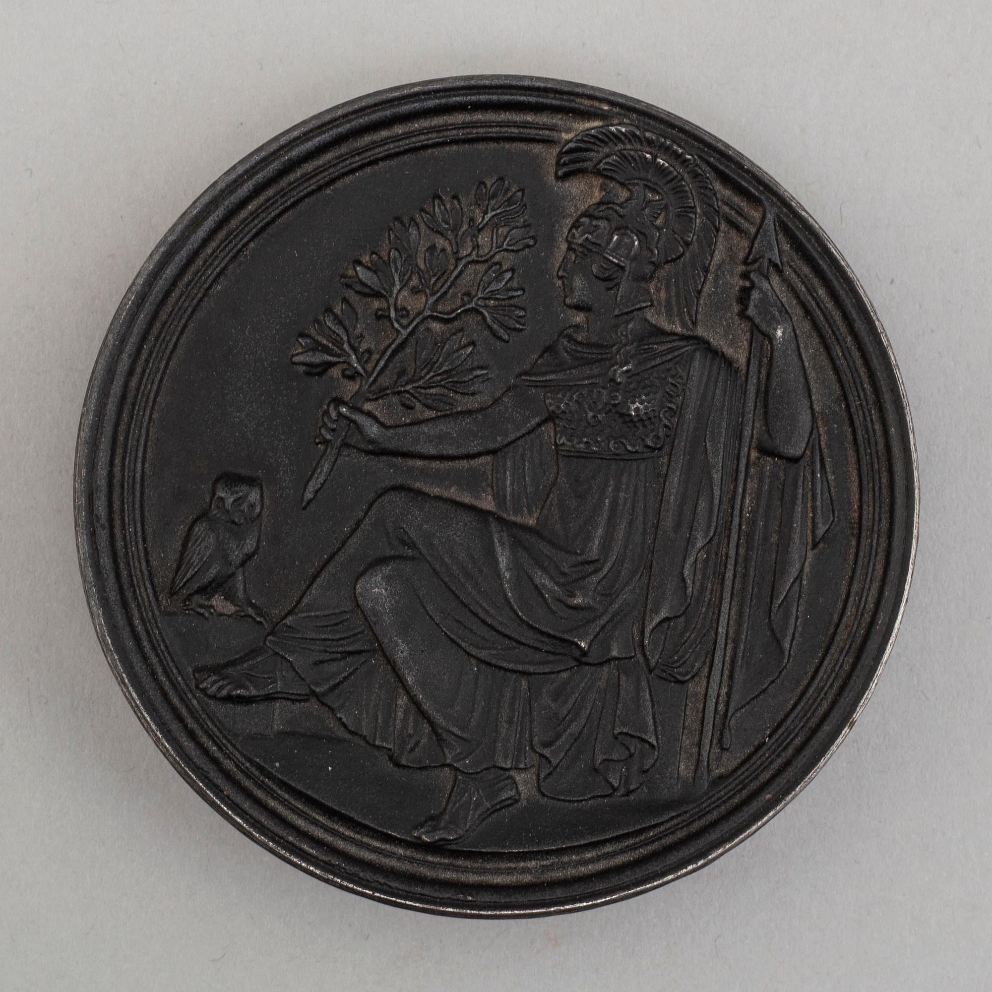 An Empire cast iron box, Berlin, early 19th century.