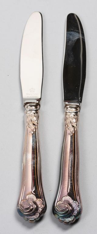 BESTICKSERVIS, silver, importstämplar.