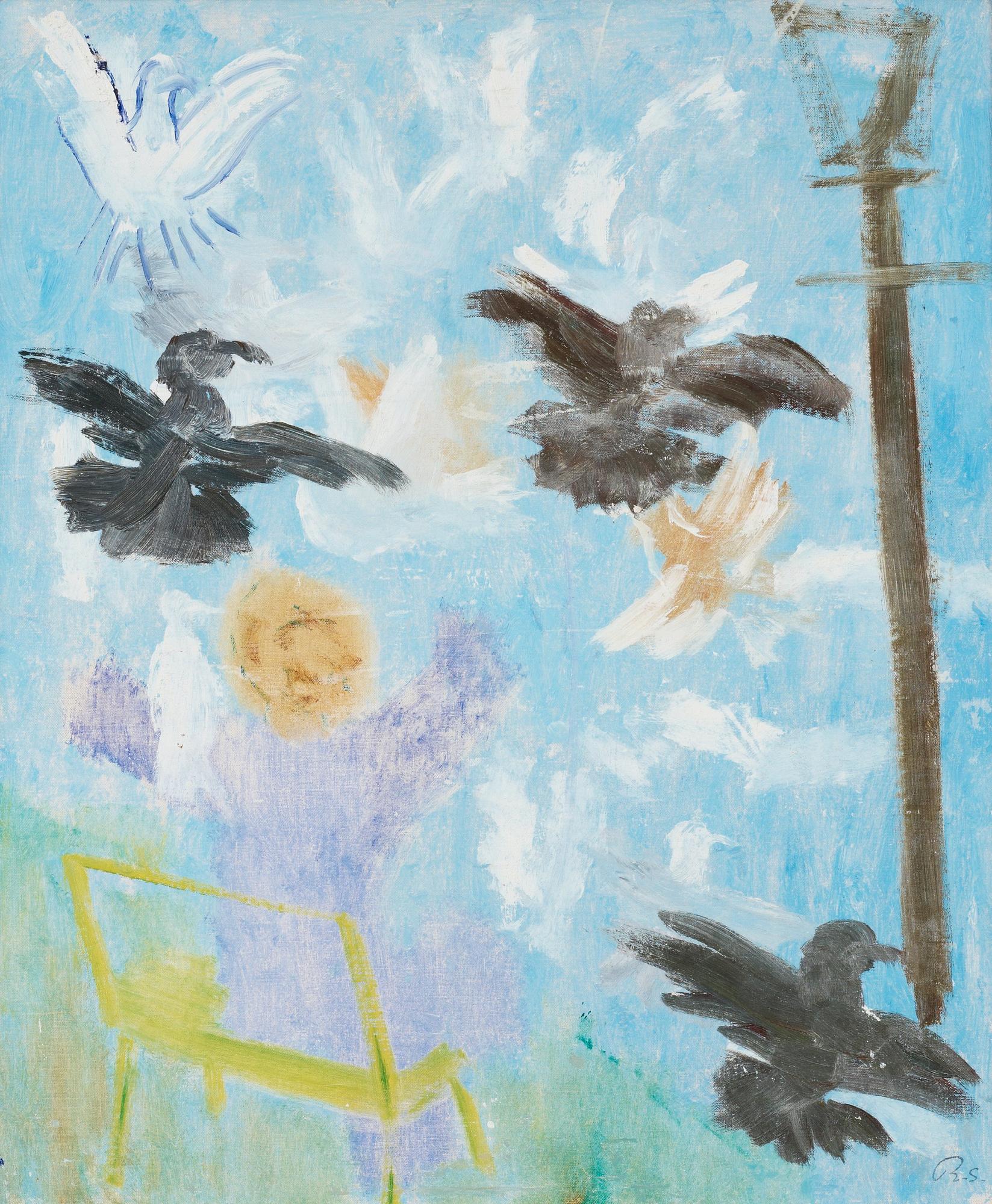 Ragnar Sandberg, Man with birds.