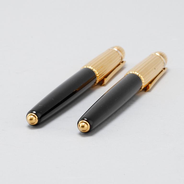 A ballpoint and fountain pen by Pasha de Cartier, end of the 20th century.