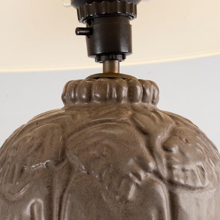 BORDSLAMPA, stengods, Åke Holm.