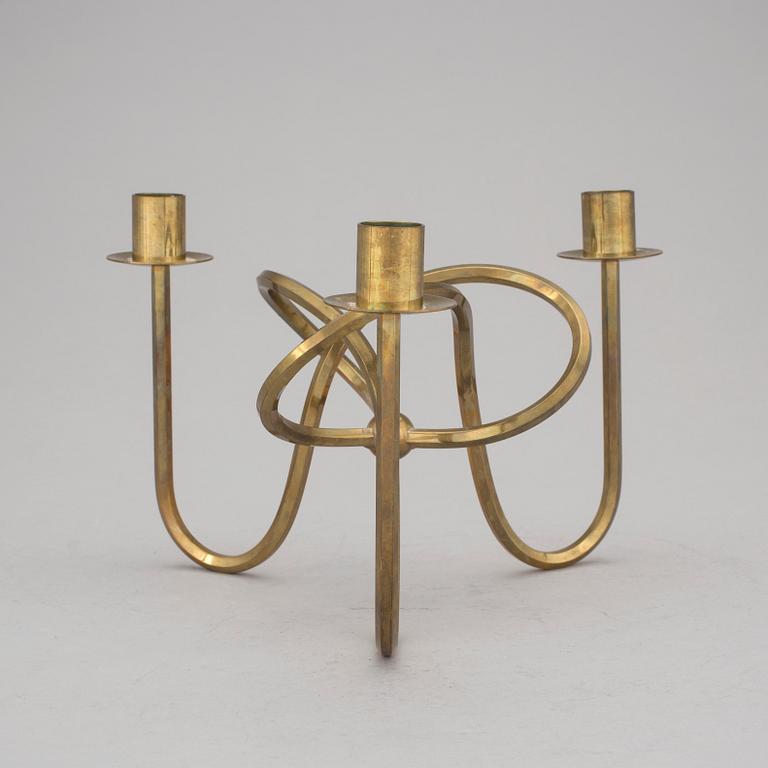 LJUSSTAKE, mässing, "Vänskapsknuten", Josef Frank, Svenskt Tenn.