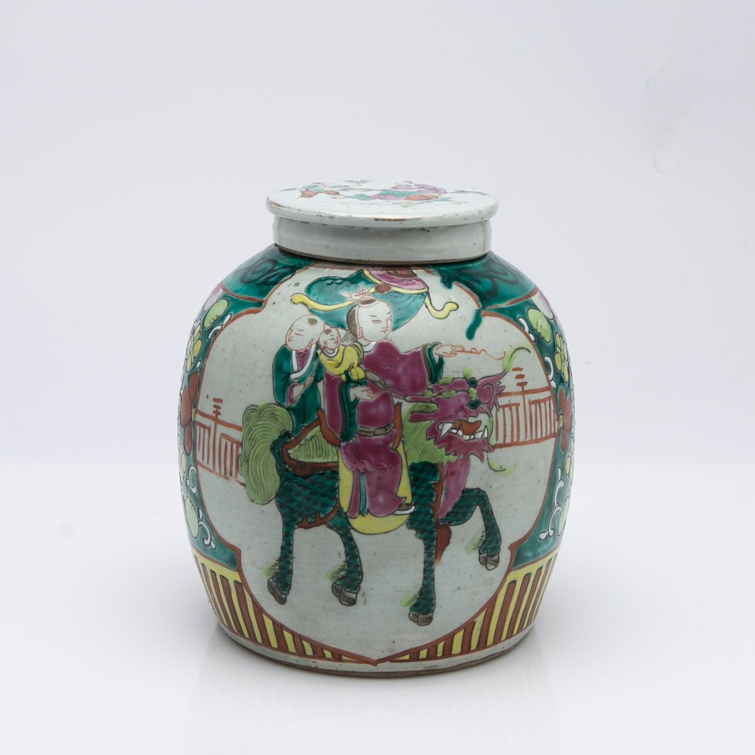 Parti Porslin, 3 delar, Kina, 18/1900-tal.