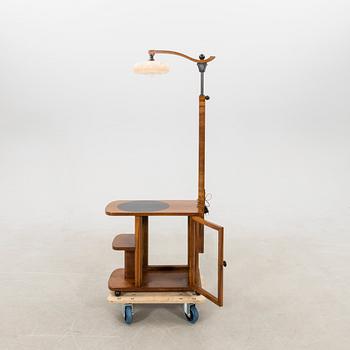 Side table with lamp Art Deco first half of the 20th century.