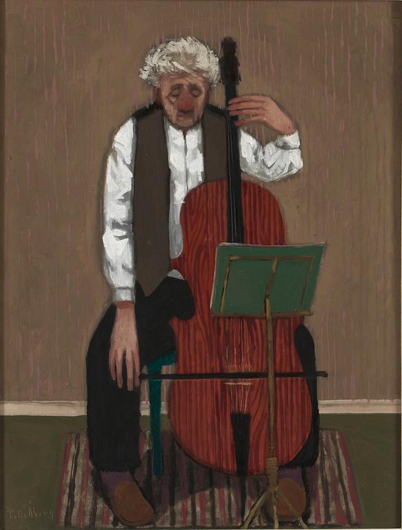 Pelle Åberg, Interiör med cellospelande man.