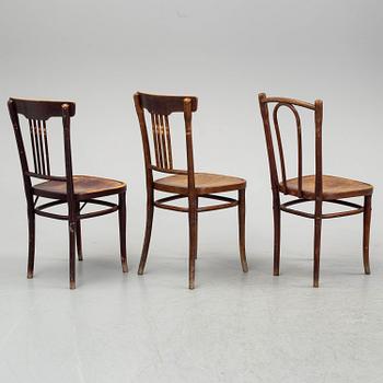 six early 20th Century chairs.