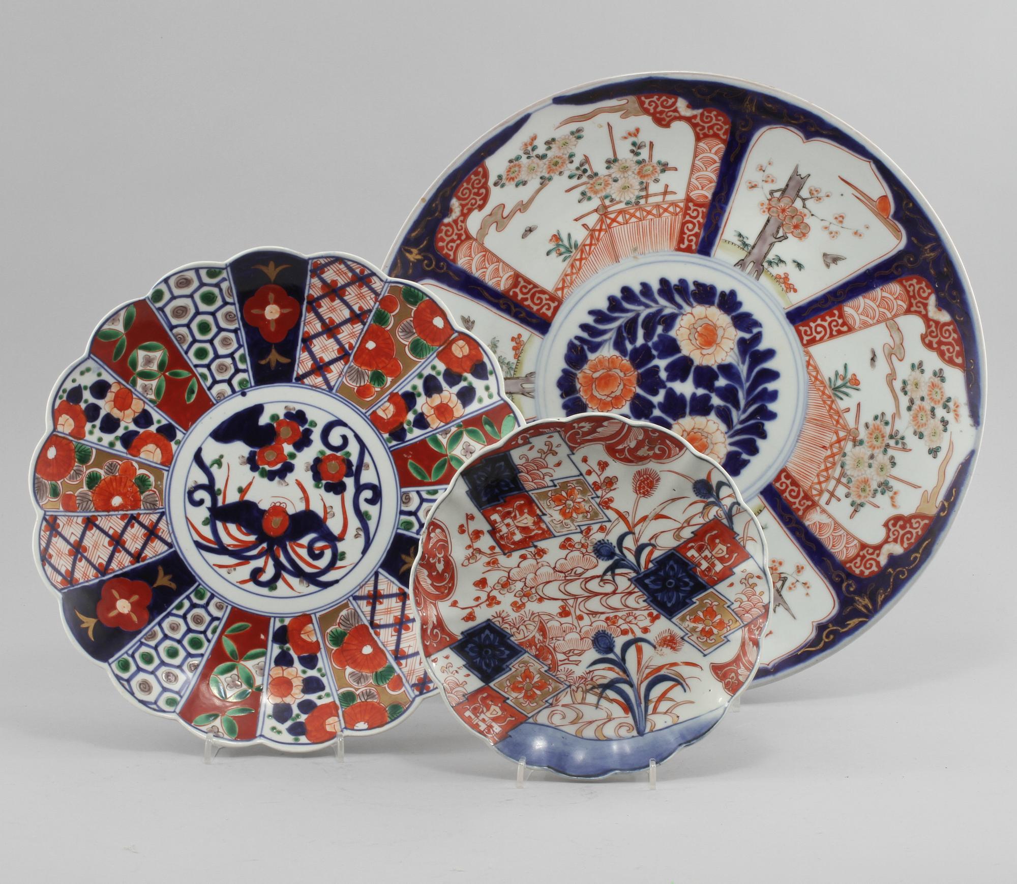 SKÅLFAT, 3 st, porslin, Japan, 1900-tal.