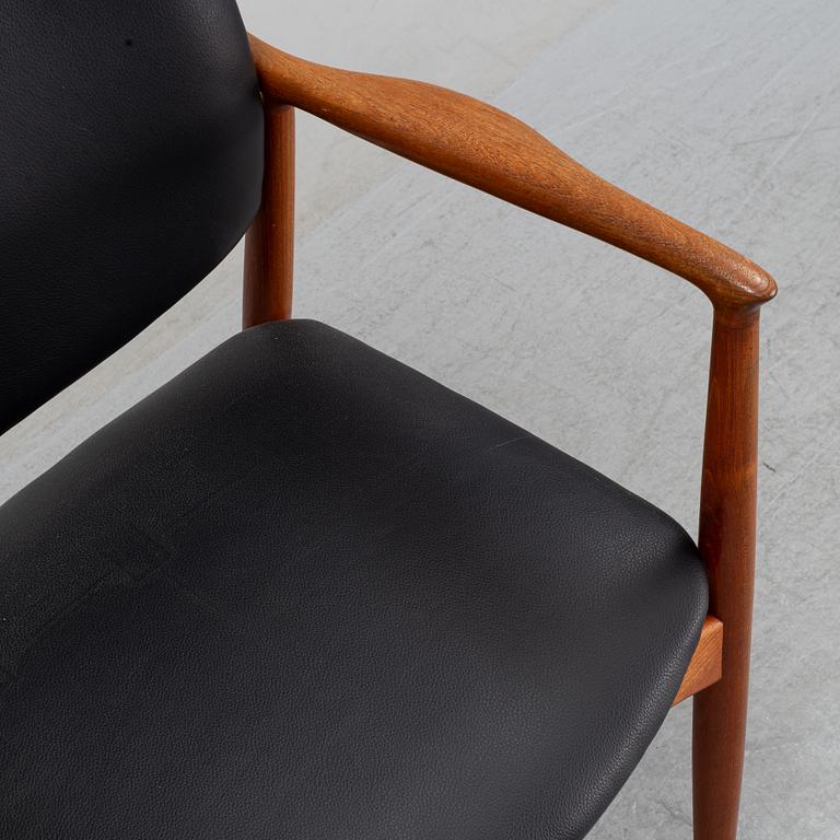 A teak armchair from Örum, Denmark.