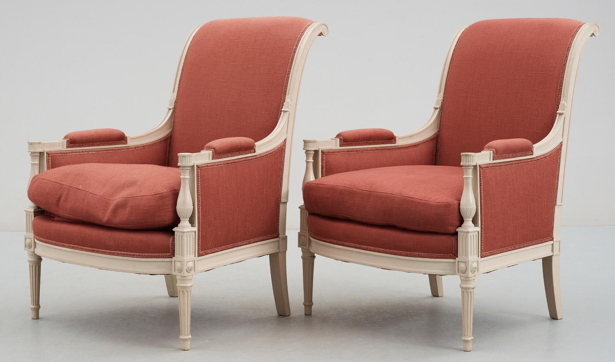 BERGERER, ett par, Directoire stil, tidigt 1900-tal.