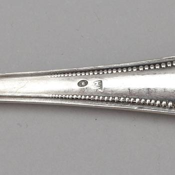 BESTICKUPPSÄTTNING, 21 delar, silver, Polen, 1900-tal. Totalvikt ca 1120 gram.