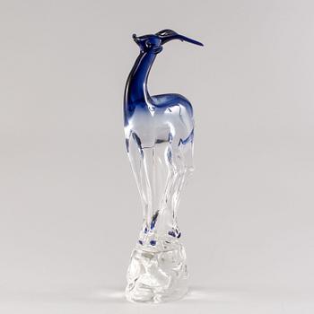 A LARGE ANTONIO DA ROS GLASS SCULPTURE FOR CENEDESE AROUND 1965-75.