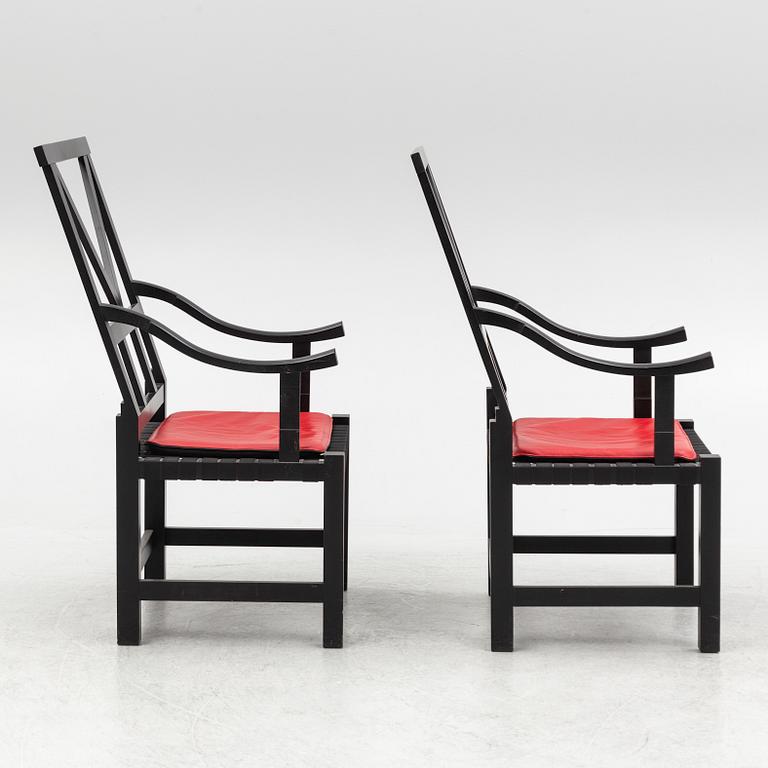 John Kandell, armchairs, a pair, "Victory", Källemo, after 1990.