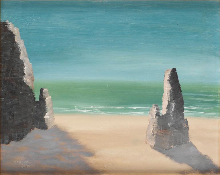 Esaias Thorén, Strandbild med stenstoder.