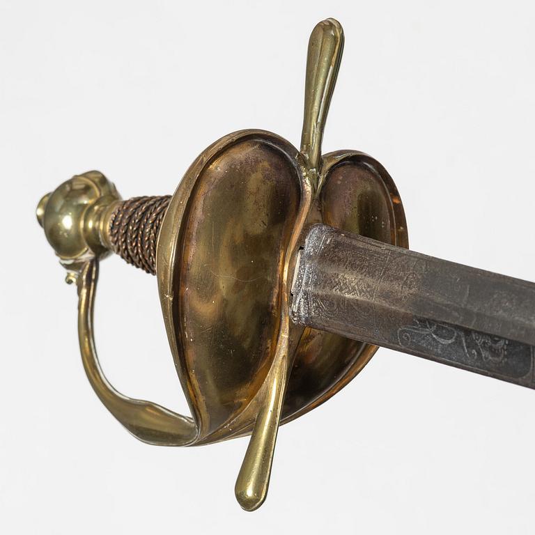 Värja, för officer, 1700-tal.