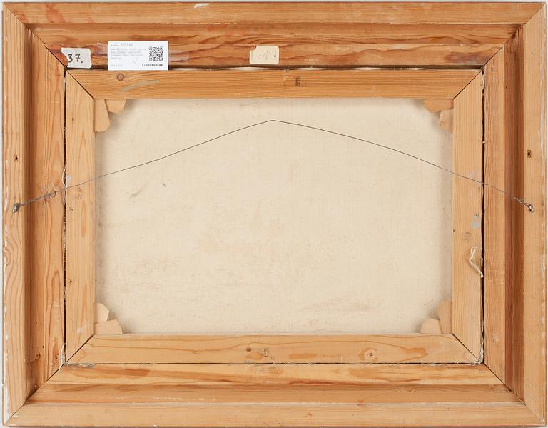 OKÄND KONSTNÄR, olja på duk, otydligt signerad N Simberg, 1800/1900-tal.