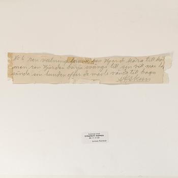 NILS NILSSON SKUM, blandteknik, signerad och daterad 1946.