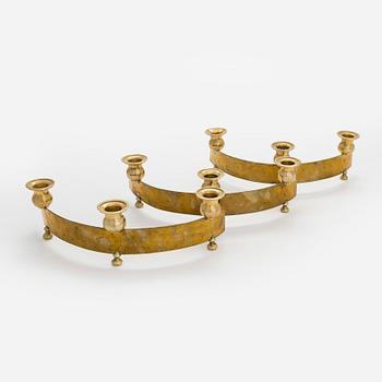 Ljusstake, mässing, 1900-tal.