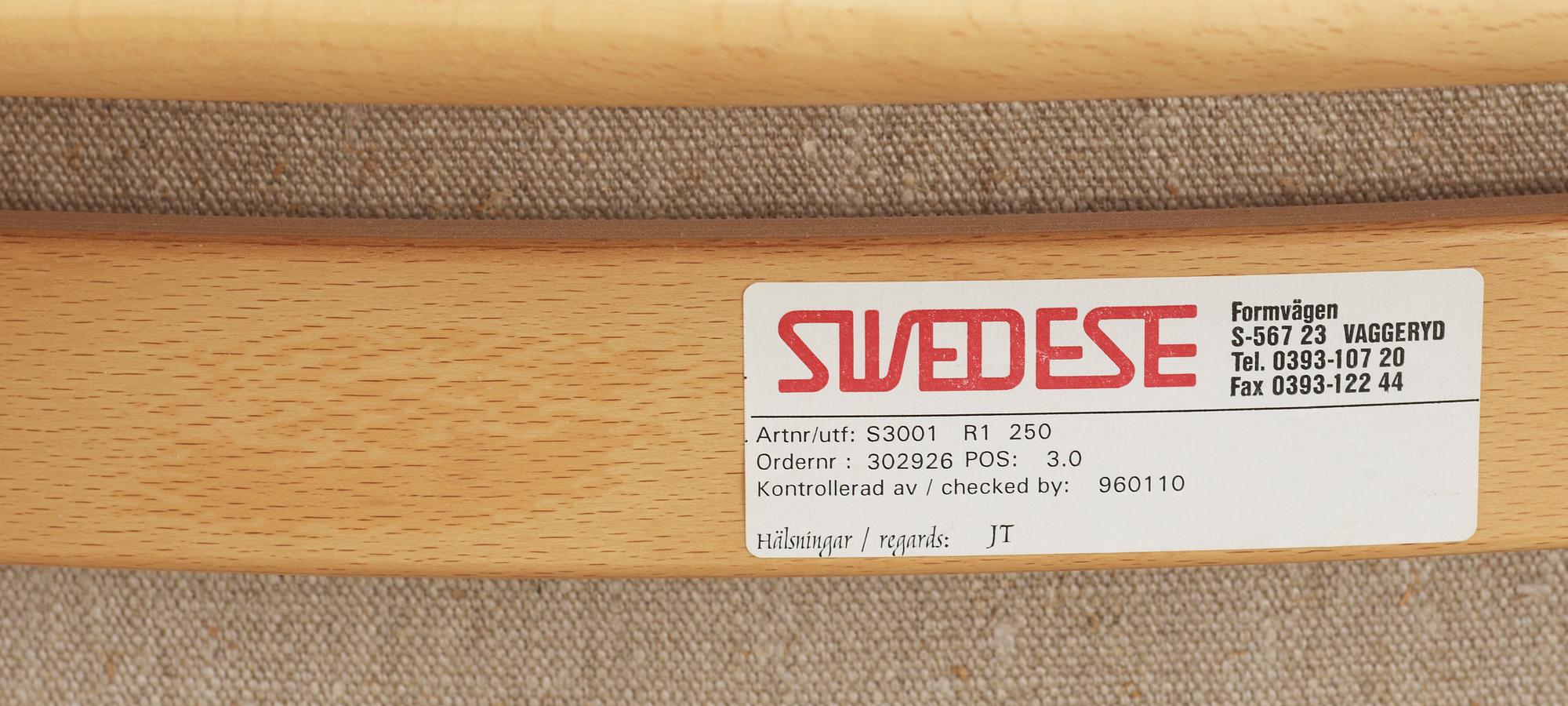 FÅTÖLJ, "Lamino", Yngve Ekström, 1900-talets andra hälft.