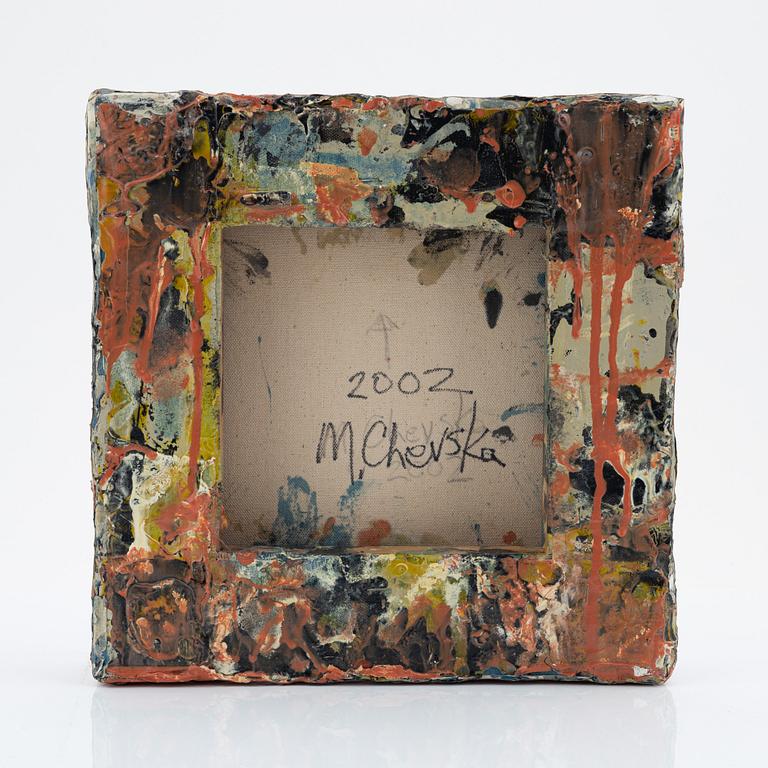 Maria Chevska, kaolin on canvas, signed M. Chevska and dated 2002 on verso.