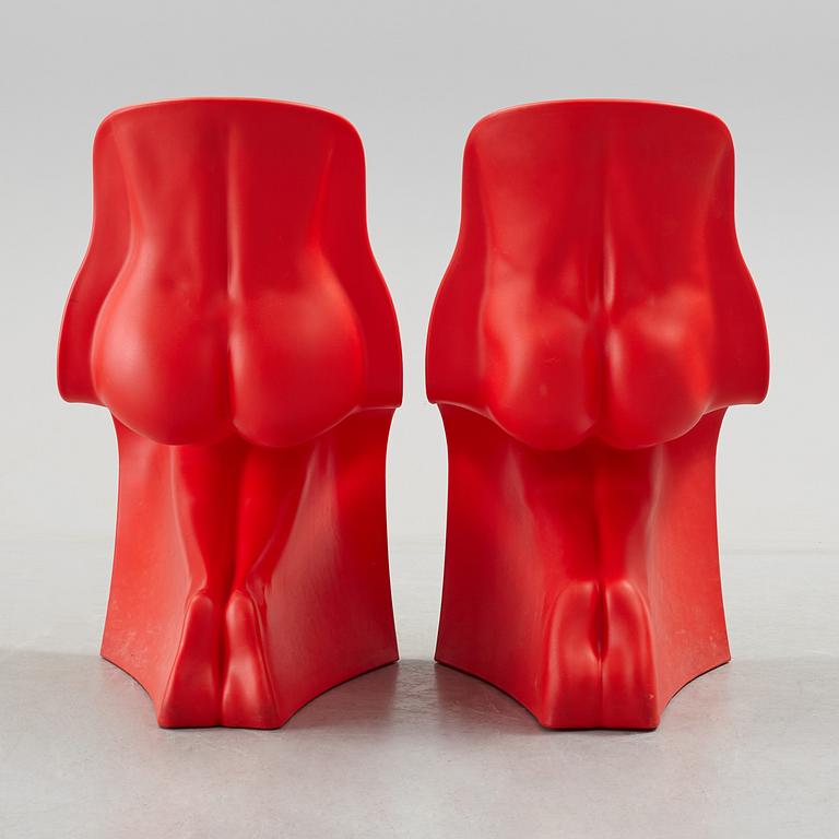 A pair of 'Him & Her' chairs by Fabio Novembre, Caraminia, Italy.