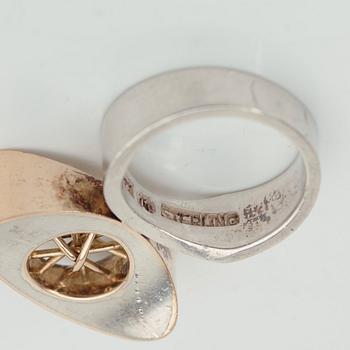 Sigurd Persson, ring, Stockholm 1965. sterlingsilver.