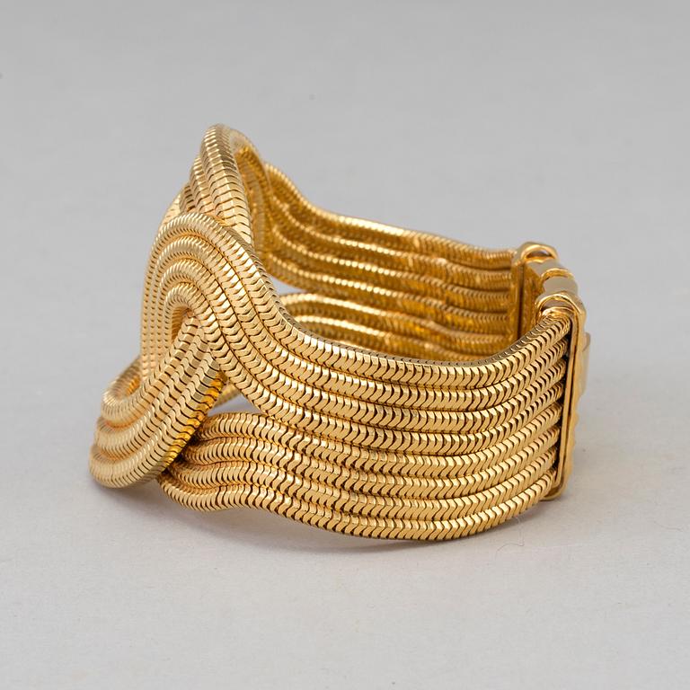 LARA BOHINC, armband, guldfärgad metall.