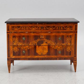 A chest of drawers, Italy, circa 1800.