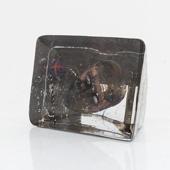 Bertil Vallien, a unique glass sculpture, Kosta Boda, Sweden.