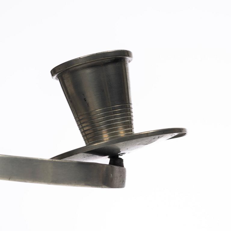 Nils Fougstedt, A pair of candelabra, FAK (Fabriksaktiebolaget Kronsilver), Stockholm, 1934.