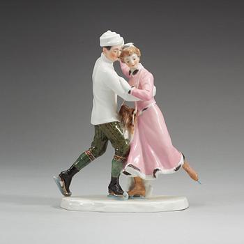 FIGURGRUPP, porslin. Meissen, tidigt 1900-tal.