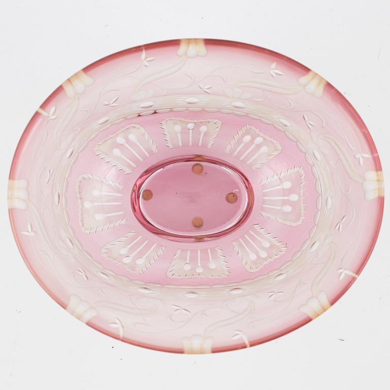 Eva Englund, a 'Romance' glass bowl, Orrefors.