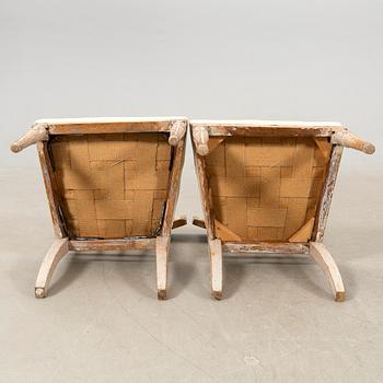 Chairs, a pair of Empire style, circa 1800.