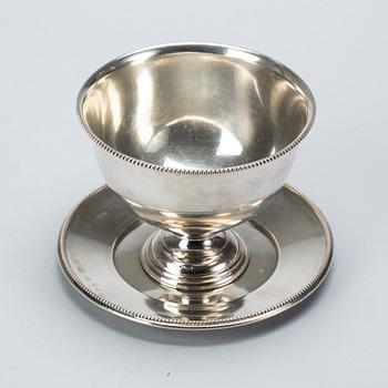 SÅSSKÅL, GAB Stockholm 1919, silver, vikt 380 g.