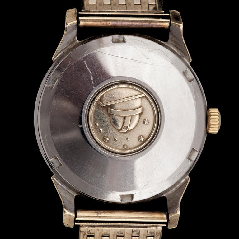 HERRARMBANDSUR, Omega Constellation, Chronometer, guld på stål, 1960-tal.