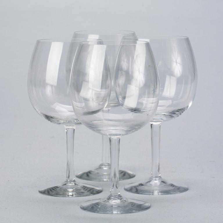 VINGLAS, 11 st, "Bouquet", design Signe Persson Melin, Kosta Boda.