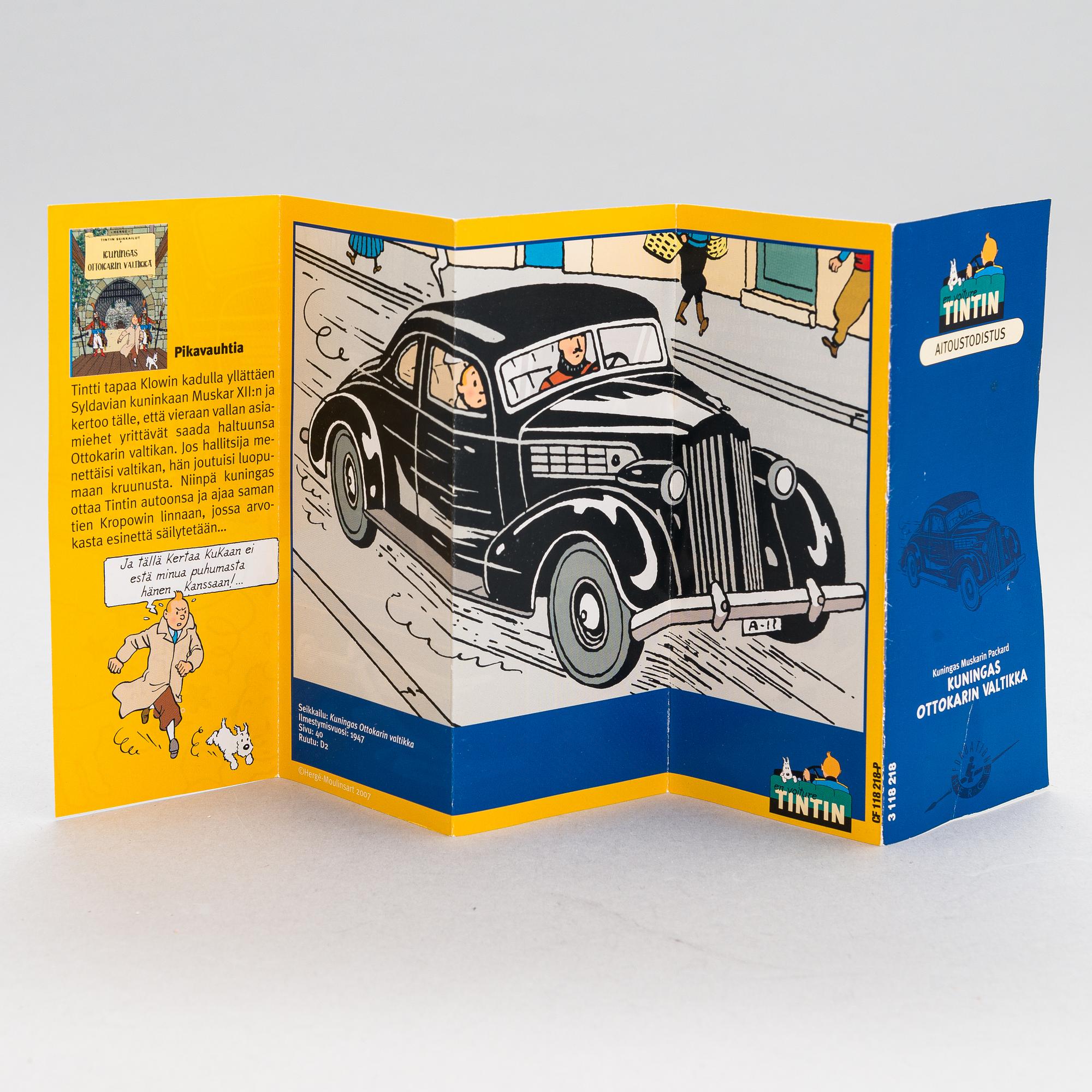 A collection of 22 Tintin cars, Hergé-Moulinsart.