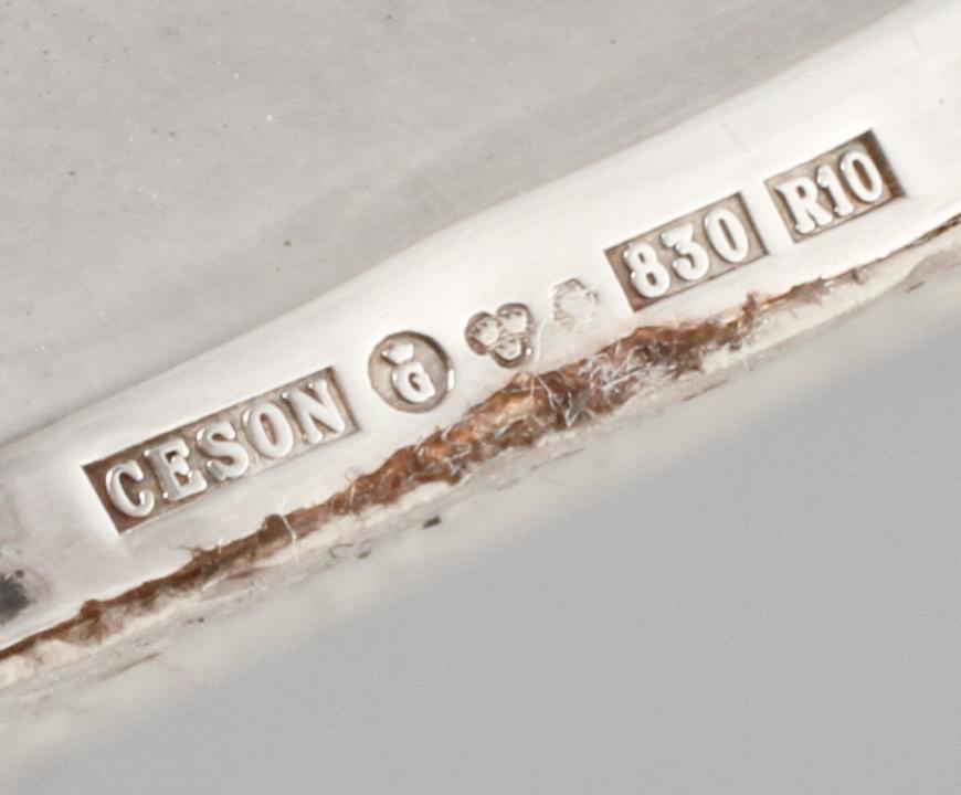 LJUSSTAKAR, 3 st, silver, Ceson, Göteborg, 1991.