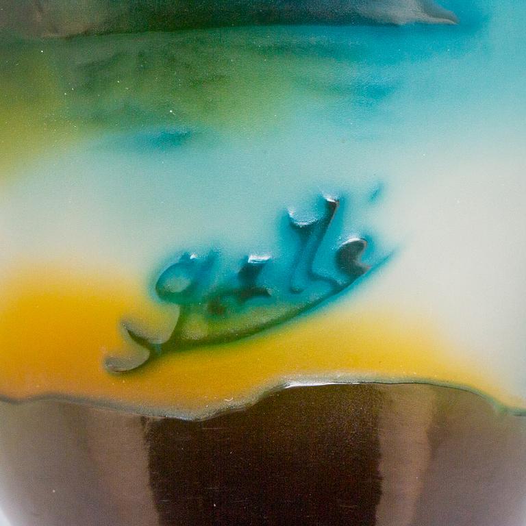 VAS, glas, jugend, Émile Gallé, Frankrike, 1900-talets första hälft.