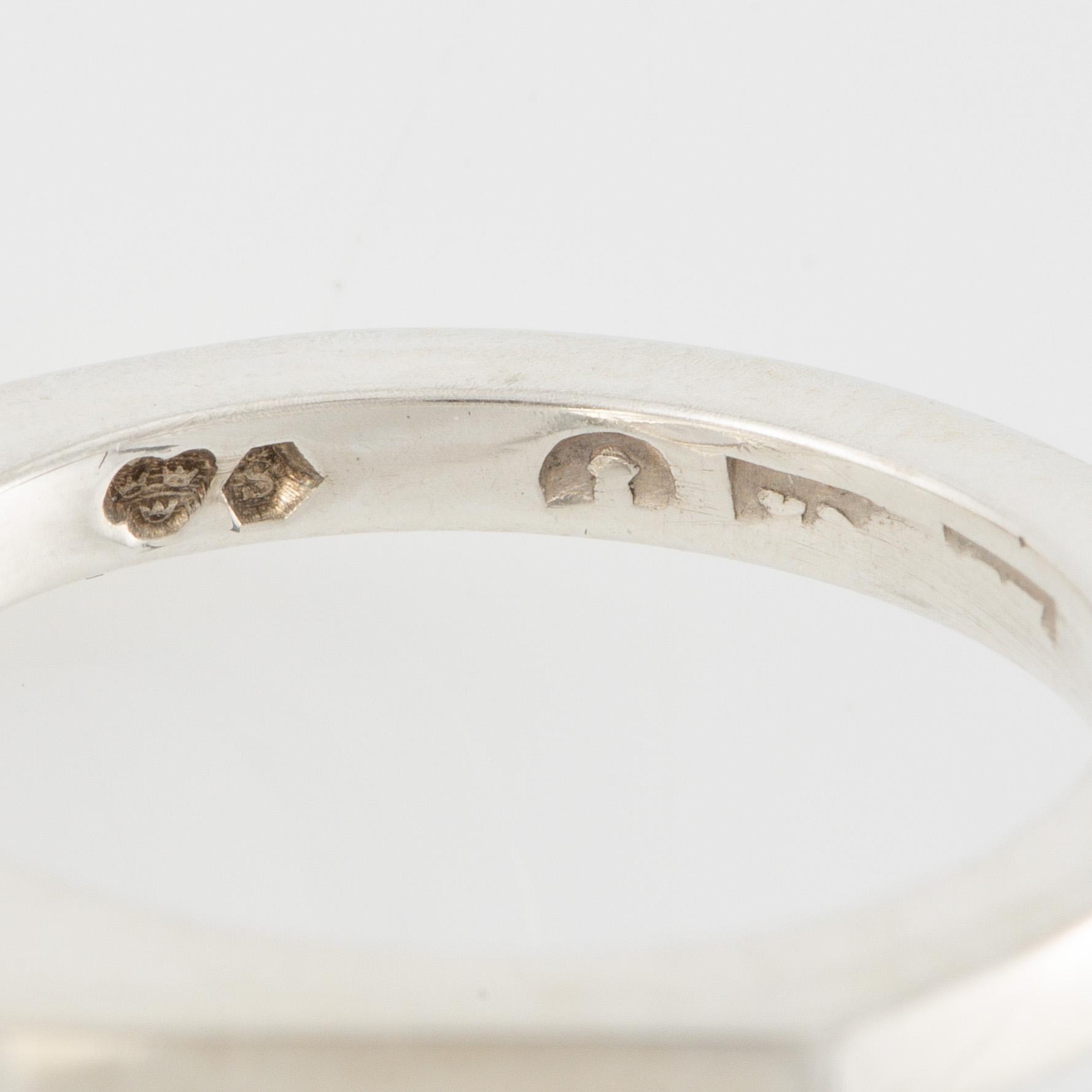 Ring, silver, design GK, Kaplan.