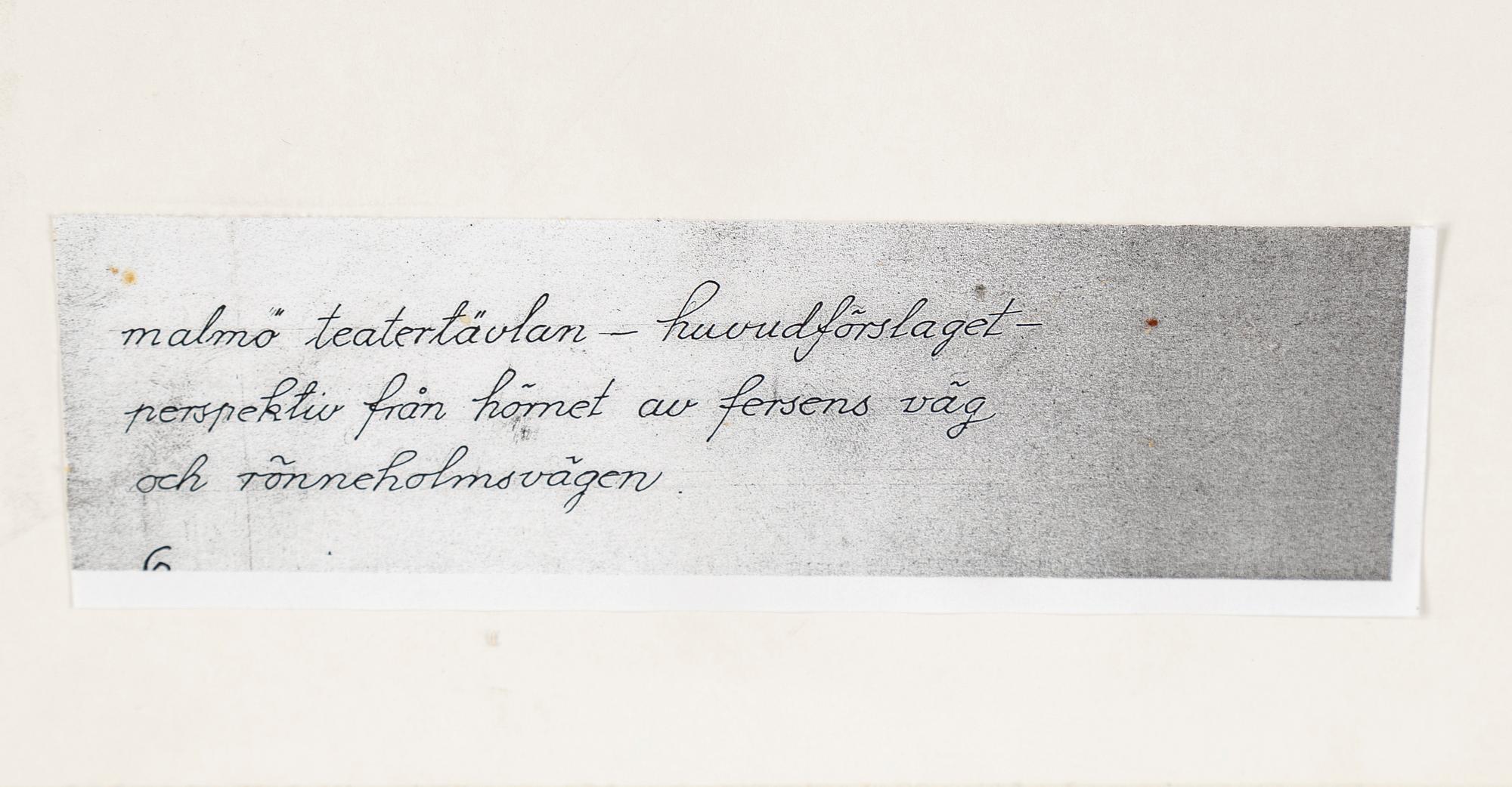 FASADER/INTERIÖRER, 4 st, akvareller, 1900-tal.