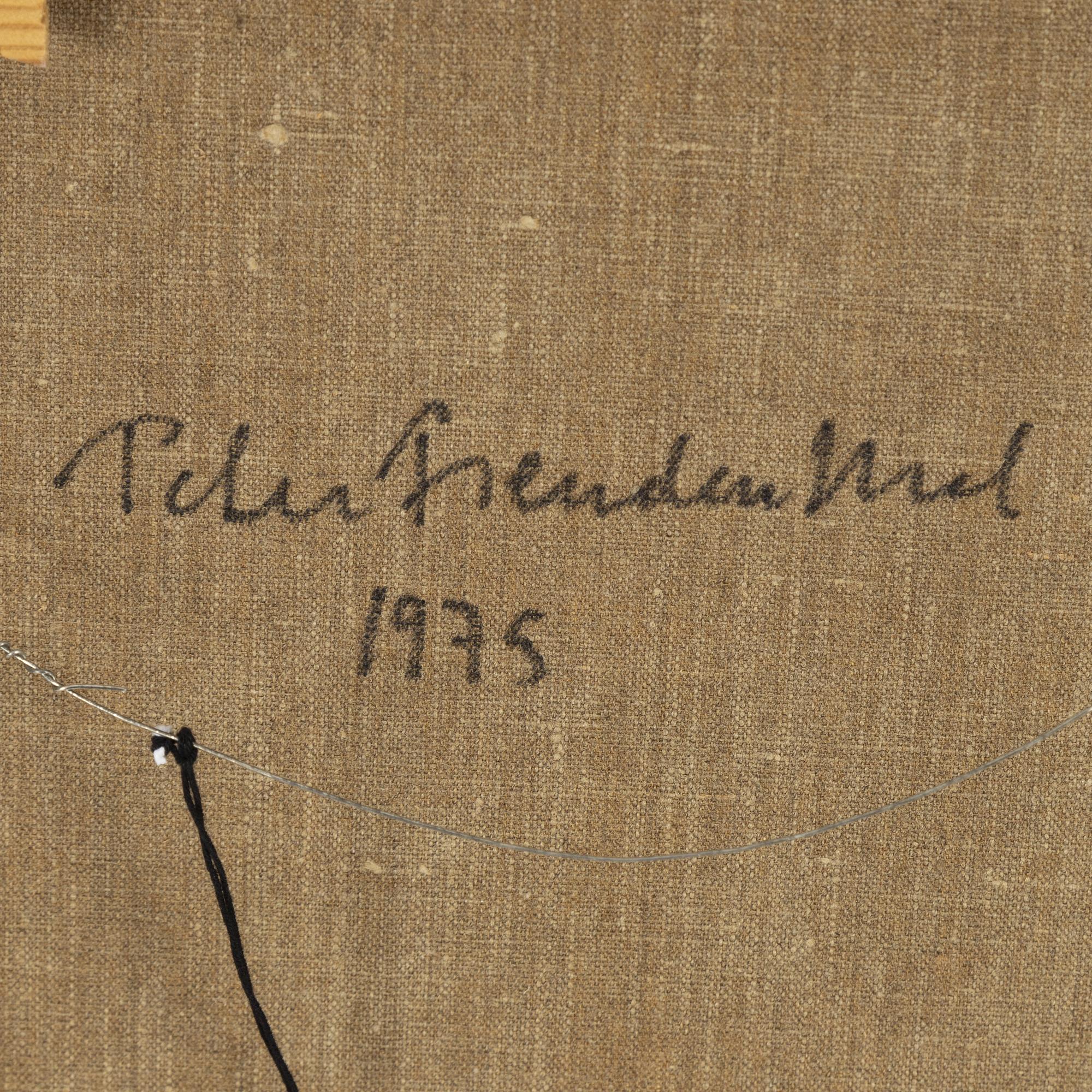 Peter Freudenthal, oil on canvas, signed and dated 1975 verso.