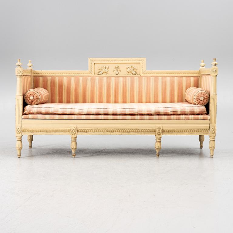 Sofa, late Gustavian, early 19th century.