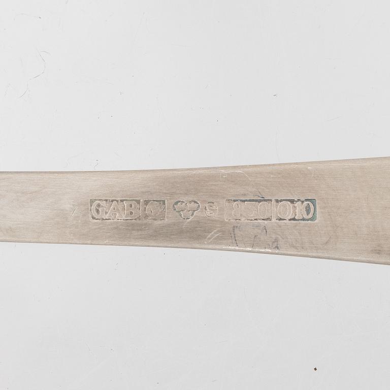 Jacob Ängman, a set of 21 silver flatware service parts, 'Rosenholm', GAB, among others, Eskilstuna, 1979.