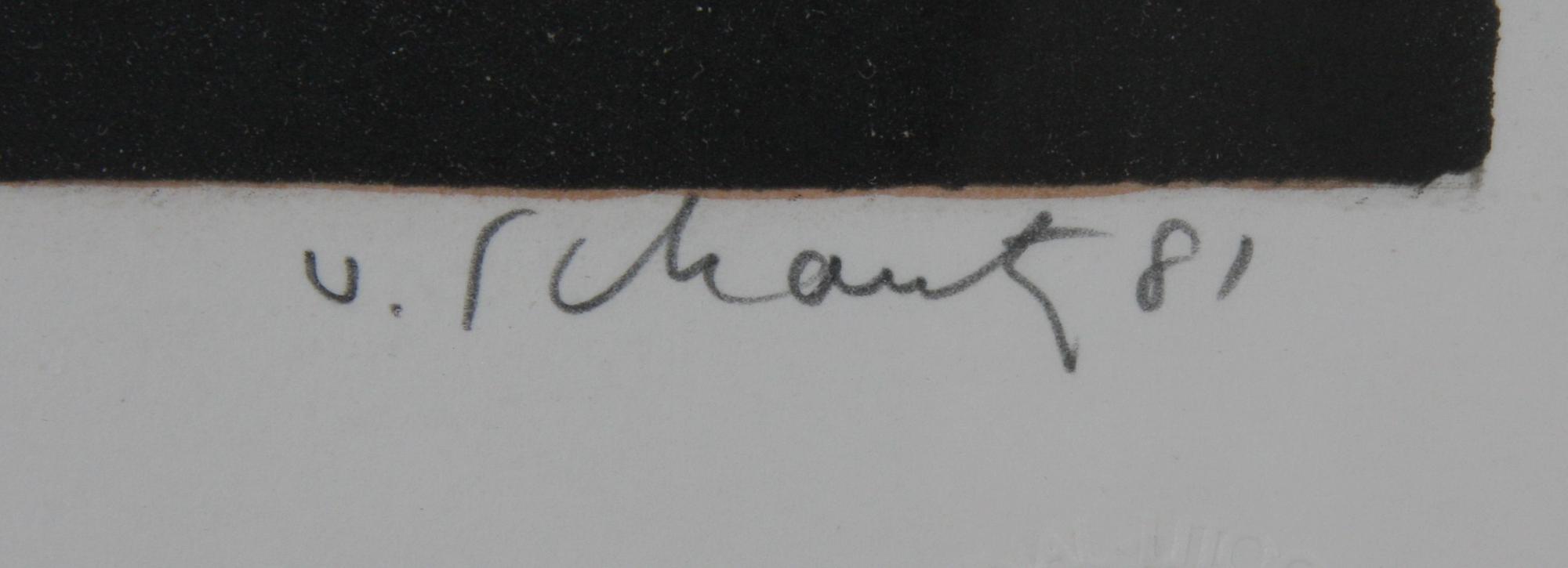 VON SCHANTZ, PHILIP. Färglitografi, sign o numr 141/180.