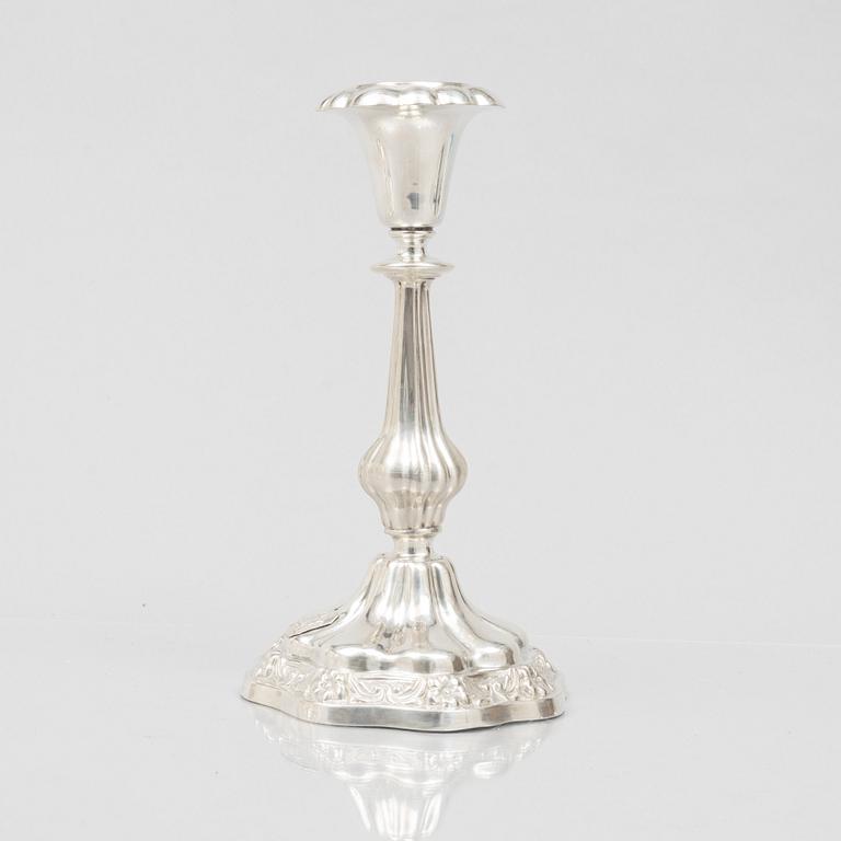 Ljusstake, silver, Österrike, 1800-talets andra hälft.