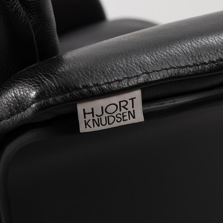 Hjort Knudsen, fåtölj och fotpall, Danmark.