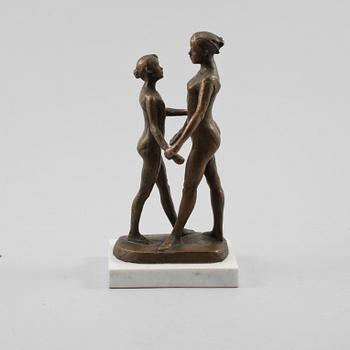 GUDMAR OLOVSON, skulptur, bronspatinerad konstmassa, signerad.