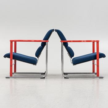 Yrjö Kukkapuro, a pair of armchairs,  "Experiment", Avarte, Finland.